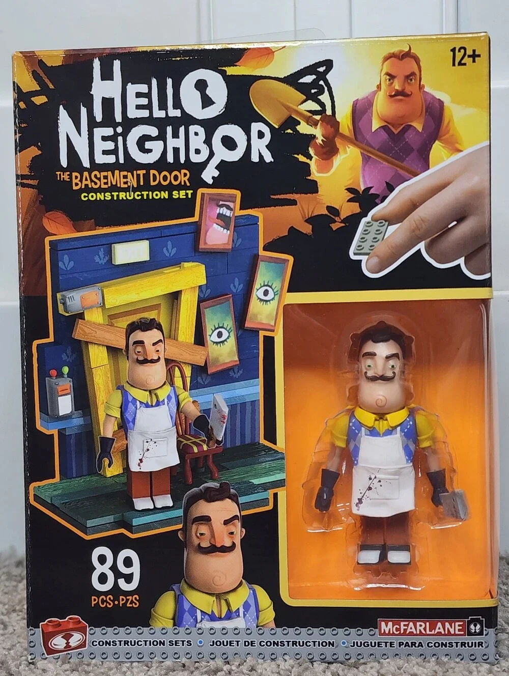 New factory sealed McFarlane Hello Neighbor sets. The Living Room Door (88 pcs)